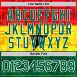 Custom Red Kelly Green White Yellow-Black Ghana Flag Performance T-Shirt