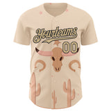 Custom City Cream Vegas Gold-Black Texas Cowboy Landscape City Edition Authentic Baseball Jersey