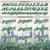 Custom White Green Texas Bluebonnet Floral City Edition Authentic Baseball Jersey