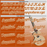 Custom Texas Orange White Texas Guitar City Edition Authentic Baseball Jersey