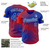 Custom Thunder Blue Red-White Texas Flag Stripe City Edition Authentic Baseball Jersey