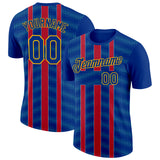 Custom Royal Gold-Red France Performance T-Shirt