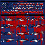 Custom Royal Vintage USA Flag Black-Red 3D Pattern Design Dripping Splatter Paint Authentic Baseball Jersey