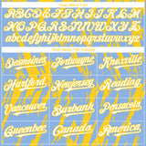 Custom Light Blue White-Yellow 3D Pattern Design Splatter Torn Sharp Brush Stroke Authentic Baseball Jersey