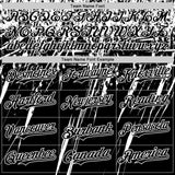 Custom Black White Distressed Scratch Brush Stroke Authentic Baseball Jersey