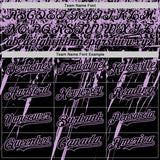 Custom Black Light Purple Distressed Scratch Brush Stroke Authentic Baseball Jersey