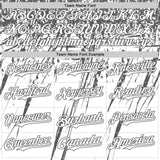 Custom White Steel Gray Distressed Scratch Brush Stroke Authentic Baseball Jersey