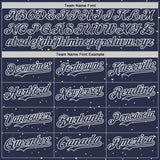 Custom Black Navy Orange-White 3D Pattern Design Alien UFO Galaxy Authentic Baseball Jersey
