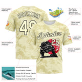 Custom City Cream-Black 3D Pattern Concept Adventure Off Road Performance T-Shirt