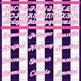 Custom Purple White-Pink 3D Pattern Vertical Stripe Vintage Style Performance T-Shirt
