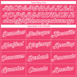 Custom Neon Pink-White 3D Pattern Paint Splash Basketball Graffiti Style Performance T-Shirt