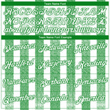 Custom White-Grass Green 3D Pattern Vertical Stripe Grunge Texture Classic Performance T-Shirt