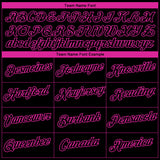 Custom Black Teal-Deep Pink 3D Pattern Geometric Performance T-Shirt
