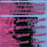 Custom Pink Black-Light Blue 3D Pattern Ink Splash Duotono Style Performance T-Shirt
