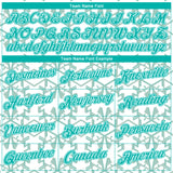 Custom White-Aqua Geometric Military Vibe Performance T-Shirt