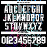 Custom Black White Blue Green-Red Street Graffiti Performance T-Shirt