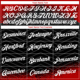 Custom Red Black Gray-White Gradient Speckle Geometric Sportswear Performance T-Shirt