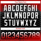 Custom Red Black Gray-White Gradient Speckle Geometric Sportswear Performance T-Shirt