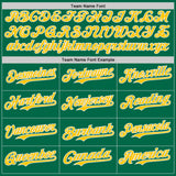 Custom Green Yellow-White Foodie Food Dessert Melting Cream Waffle Grid Authentic Baseball Jersey