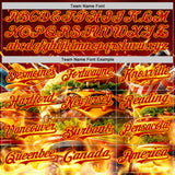Custom Red-Yellow Foodie Fast Food Burger Authentic Baseball Jersey