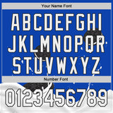 Custom Thunder Blue White-Black Foodie Food Cookies And Milk Authentic Baseball Jersey