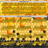 Custom Yellow-Black Foodie Food Honey Bee Authentic Baseball Jersey