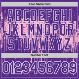 Custom Purple Light Pink-White Dripping Splatter Paint Performance T-Shirt