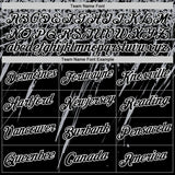 Custom Black Gray-White Distressed Scratch Brush Stroke Performance T-Shirt