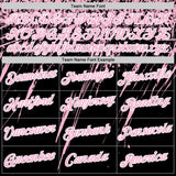Custom Black Light Pink-White Distressed Scratch Brush Stroke Performance T-Shirt