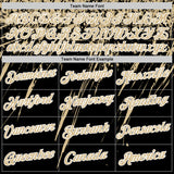 Custom Black Vegas Gold-White Distressed Scratch Brush Stroke Performance T-Shirt