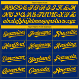 Custom Royal Yellow-Black 3D San Francisco City Edition Fade Fashion Authentic Baseball Jersey
