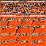 Custom Orange Brown-White Distressed Scratch Brush Stroke Performance T-Shirt