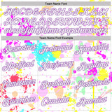 Custom Graffiti Pattern White-Medium Purple Vibrant Multicolor Paint Splatter Performance T-Shirt