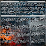 Custom Navy Black-Silver Galaxy Star Nebula Authentic Baseball Jersey