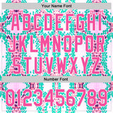 Custom White Pink-Green Snake Skin Authentic Baseball Jersey
