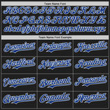 Custom Black Royal-White Classic Color Block Side Panel Stripe Authentic Baseball Jersey