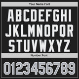 Custom Black Gray-White Classic Color Block Side Panel Stripe Authentic Baseball Jersey