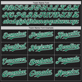 Custom Black Kelly Green-White Classic Color Block Side Panel Stripe Authentic Baseball Jersey
