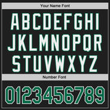 Custom Black Kelly Green-White Classic Color Block Side Panel Stripe Authentic Baseball Jersey