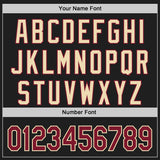 Custom Black Crimson-Cream Classic Color Block Side Panel Stripe Authentic Baseball Jersey