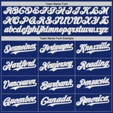 Custom Royal White-Gray Classic Color Block Side Panel Stripe Authentic Baseball Jersey