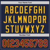 Custom Navy Crimson-Gold Classic Color Block Side Panel Stripe Authentic Baseball Jersey