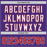 Custom Purple Red-White Classic Color Block Side Panel Stripe Authentic Baseball Jersey