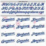 Custom White-Royal Cherry Blossoms Sakura Authentic Baseball Jersey