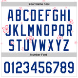 Custom White-Royal Cherry Blossoms Sakura Authentic Baseball Jersey