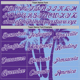 Custom Light Blue Purple-White Hawaii Tropical Coastal Palm Trees Performance T-Shirt