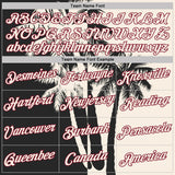 Custom Cream Black-Crimson Hawaii Tropical Coastal Palm Trees Performance T-Shirt