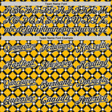 Custom Gold Black-White Geometric Diamond Grid Rhombus Authentic Baseball Jersey
