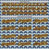 Custom White Brown Blue-Gold Geometric Diamond Grid Rhombus Authentic Baseball Jersey