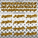 Custom White Brown Black-Gold Geometric Diamond Grid Rhombus Authentic Baseball Jersey